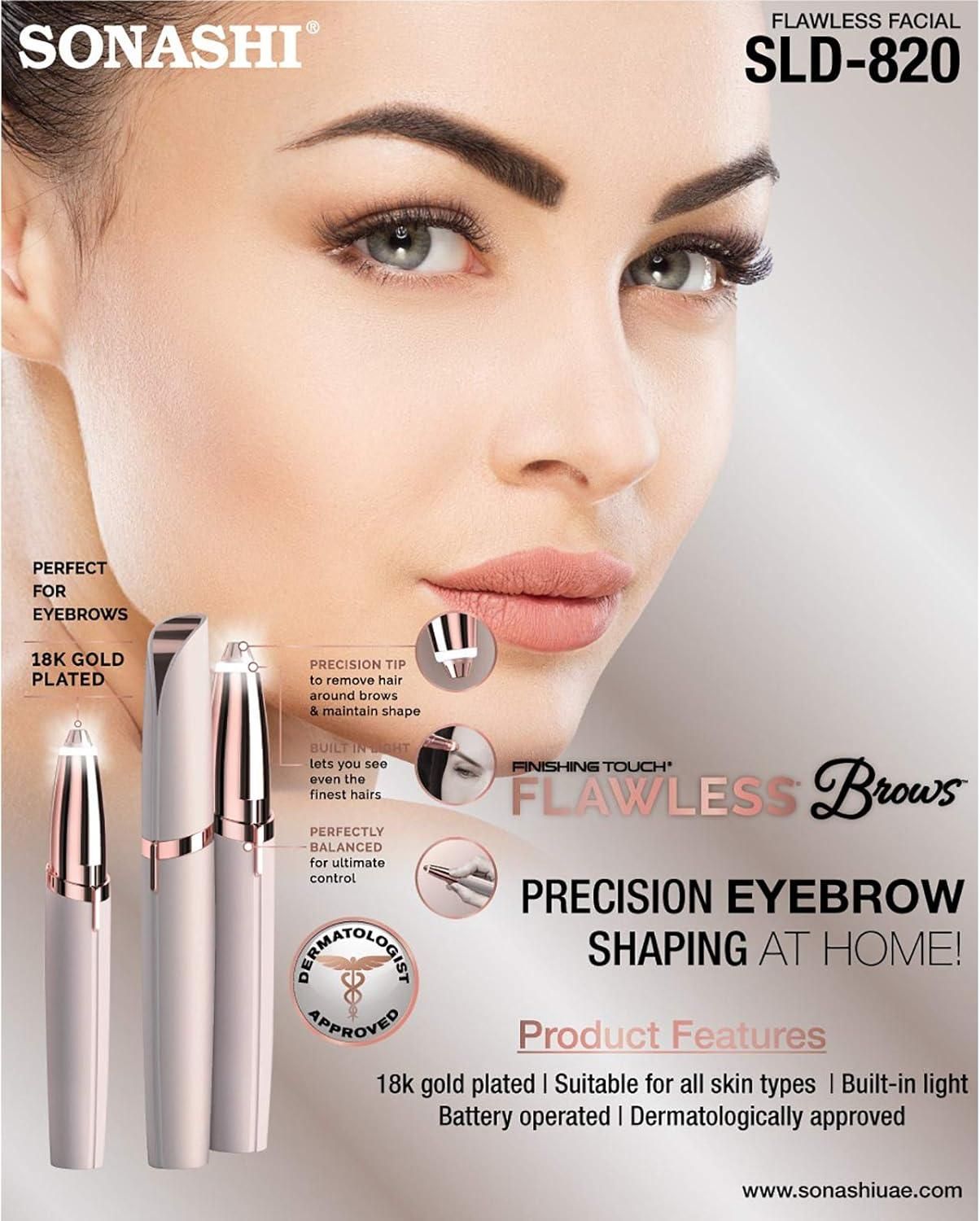 Flawless Eyebrow Remover and Pain less Hair Remover epilator for women Fully Waterproof Trimmer 70 min Runtime
